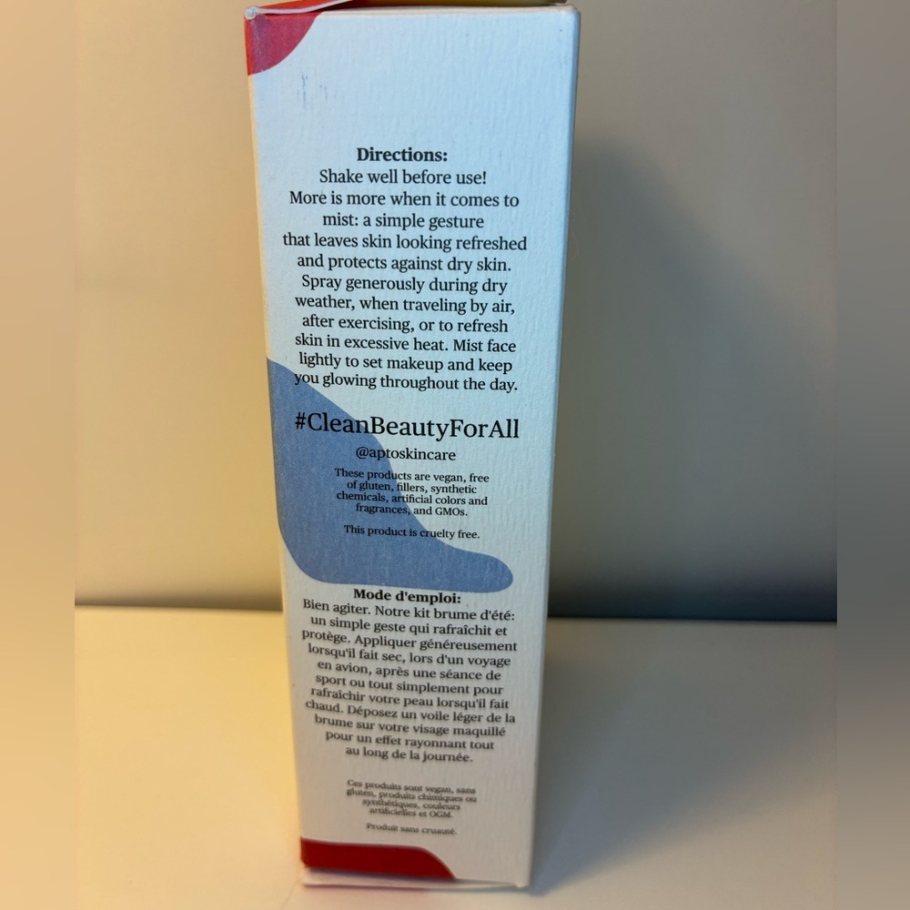 Apto Skincare Summer Mist 2 Pc Set Turmeric & Pomegranate Face Setting Spray LE - Picture 8 of 8